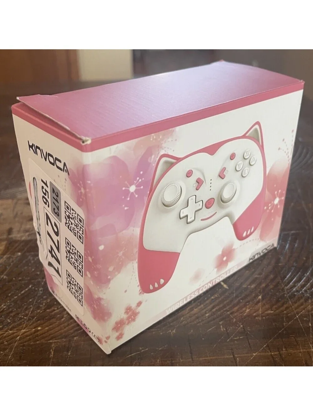 KINVOCA Wireless Controller for Nintendo Switch/Lite/OLED, Breathing Lite - Pink